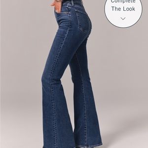 Abercrombie Ultra High Rise Stretch Flare Jean Curve Love Size 24//00